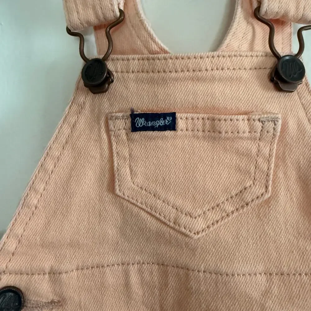 WRANGLER | Baby Pink Overalls / Dark Beige | 3-6 months BNWT